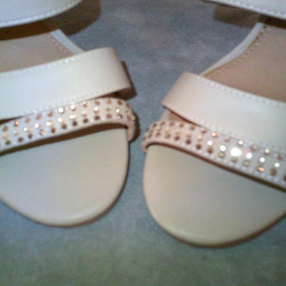 Strappy Open Toe Block 5" Heels - Picture 2 of 5